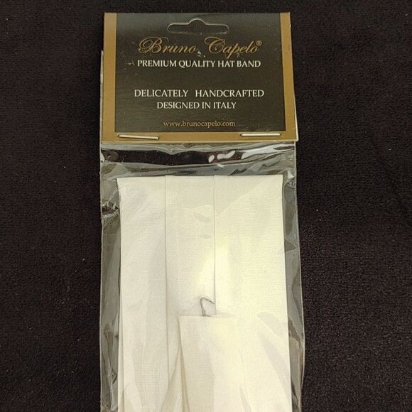 BRUNO CAPELO FASHION 3 PLEAT SATIN HAT BAND. - Picture 2 of 2
